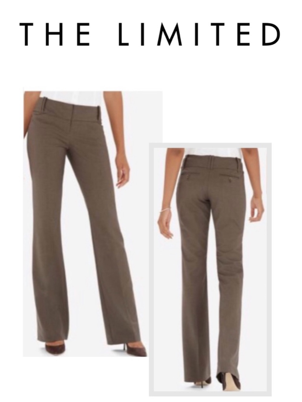 THE LIMITED COLLECTION Cassidy Fit Brown Trousers Sleek Chic Career Women 6S
